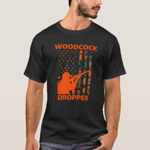 T-shirt Chasse en bois Camo Drapeau américain Chasse aux o