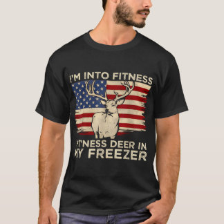 T-shirt Chasse Im Dans Fitness Fit Ness Deer Congélateur
