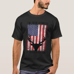 T-shirt Chasse Je suis dans Fitness Deer Freezer Funny Hun