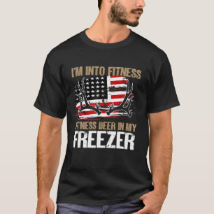 T-shirt Chasse Je suis dans Fitness Deer Freezer Hunter Pa