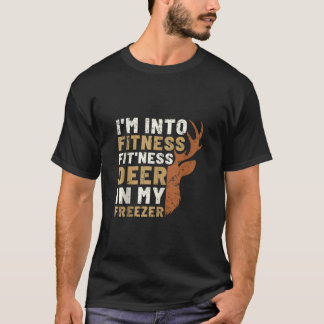 T-shirt Chasse Je suis Dans Fitness Fit Ness Deer Dans Mon