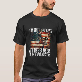 T-shirt Chasse Je suis dans Fitness Fit ness Deer In My Fr