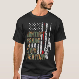 T-shirt Chasse Pêche Aimant Quotidien Chasse Aux Cerfs Amé