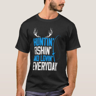 T-shirt Chasse Pêche Amour Quotidien Américain Cerf Chasse