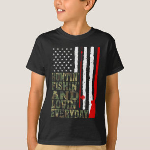 T-shirt Chasse Pêche Et Lovin Quotidien Chasse Pêche