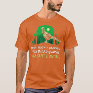 T-shirt Chasse Pheasant oiseau- Nature art drôle thème Cha