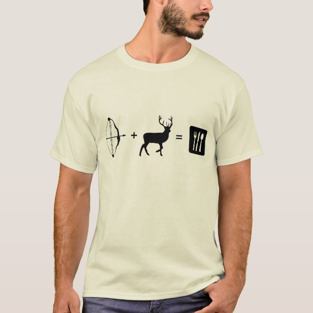 T-shirt Chasse pour la pièce en t de nourriture (Devant)