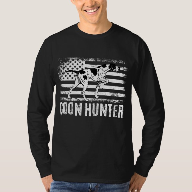 T-shirt Chasse Raccoon Chasse Coon Chasse Coonhound Chasse (Devant)