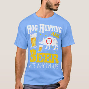 T-shirt Chasse-sanglier Chasse-porc à la bière