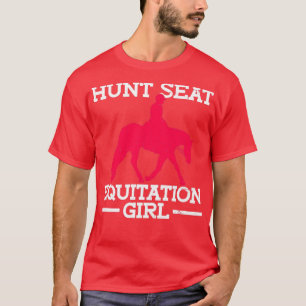T-shirt Chasse Siège Equitation Girl Chasse Siège Anglais 