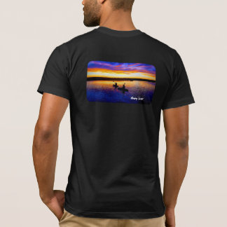 T-shirt Chasse Sunset Kayak Jersey Cotton Tee | Unisexe