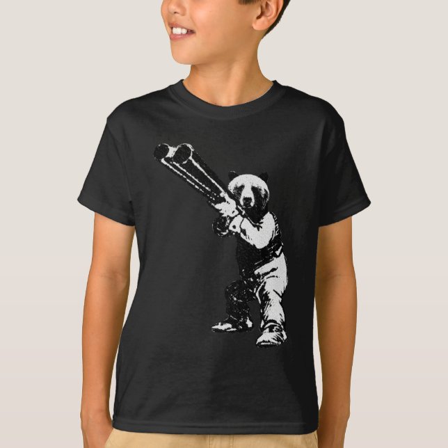 T-shirt chasse vintage drôle d'ours (Devant)
