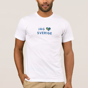 T-shirt Chasser älskar à des Sverige - I Sweden love