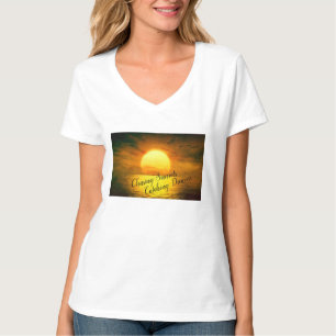 T-shirt Chasser les couchers de soleil, Attraper les rêves