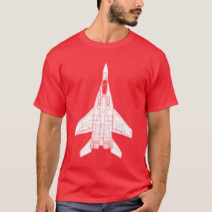 T-shirt Chasseur à réaction russe du point d'appui Mig-29