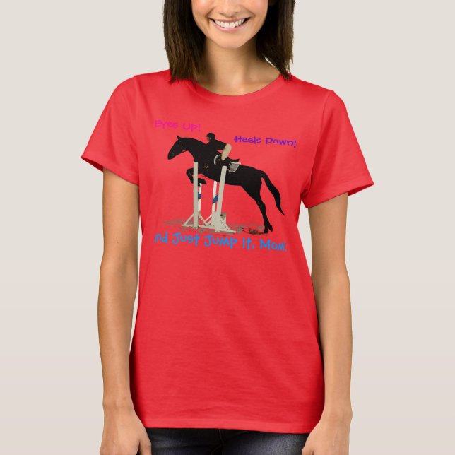 T-shirt Chasseur amusant / Jumper Cheval équestre Chemise  (Devant)