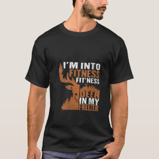 T-shirt Chasseur amusant Papa Je suis dans Fitness Deer Fr