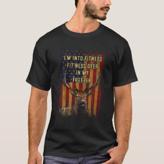 T-shirt Chasseur amusant Papa Je suis dans Fitness Deer Fr