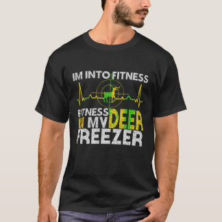 T-shirt Chasseur amusant Papa Je suis dans Fitness Deer Fr