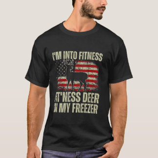 T-shirt Chasseur amusant Papa Je suis dans Fitness Deer Fr
