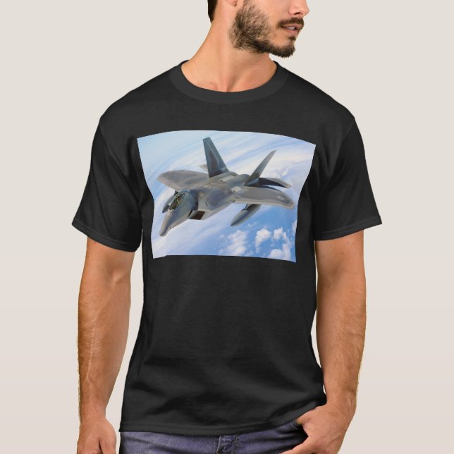 T-shirt chasseur d'avion de raptor (Devant)