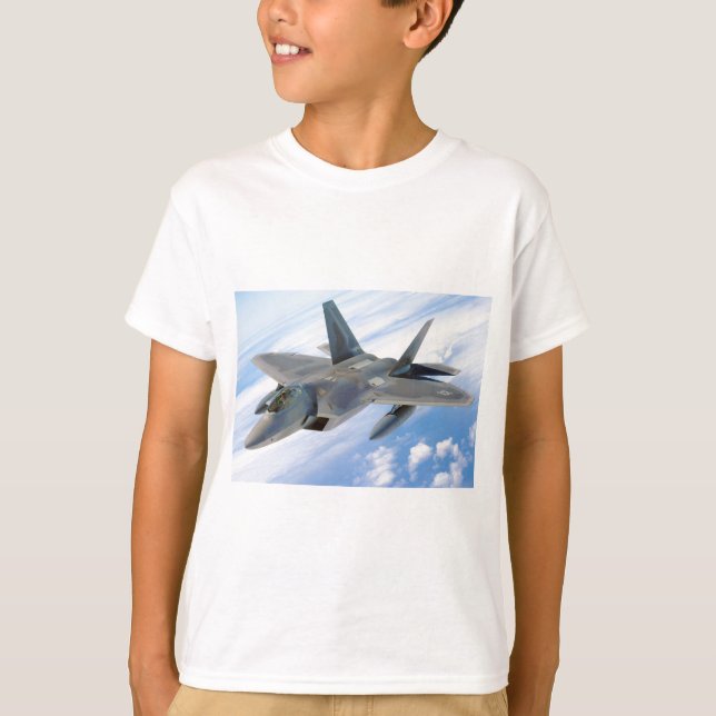 T-shirt chasseur d'avion de raptor (Devant)