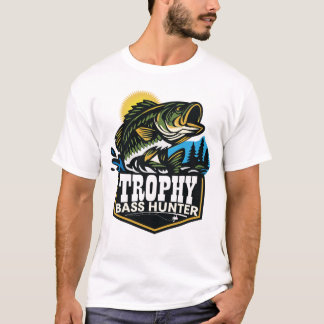 T-shirt Chasseur de basses trophées pêcheur de basses