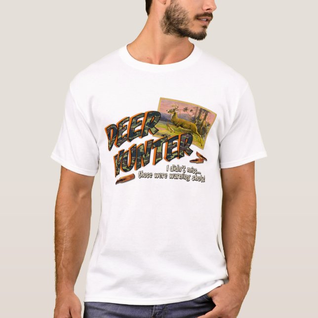 T-shirt Chasseur de cerfs communs (Devant)