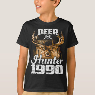 T-shirt Chasseur de cerfs d'anniversaire 1990