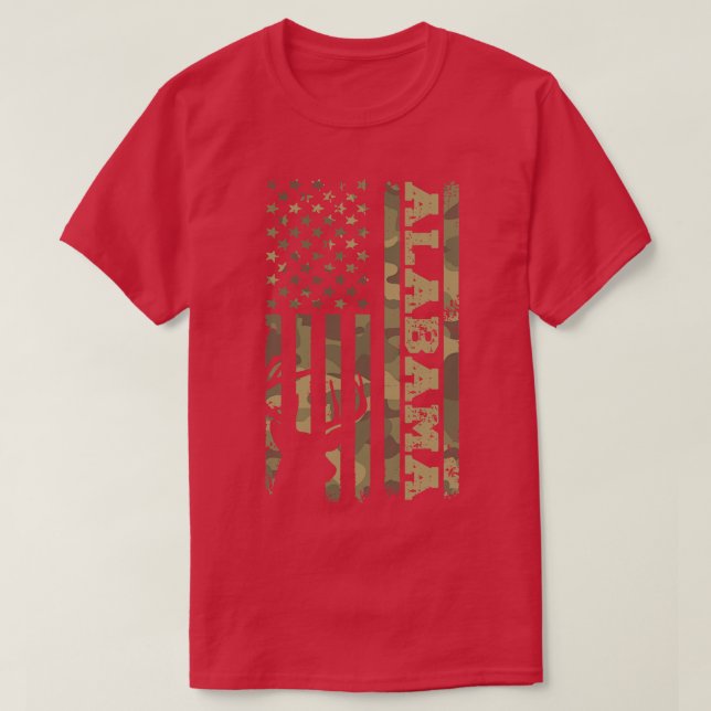 T-shirt Chasseur de cerfs de l'Alabama (Design devant)