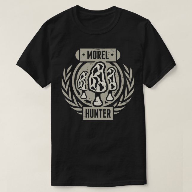 T-shirt Chasseur de champignons Morel (Design devant)