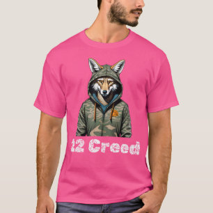 T-shirt Chasseur de coyote à capuchon 22 Creed
