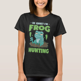 T-shirt Chasseur de grenouilles taureau pêche à la grenoui