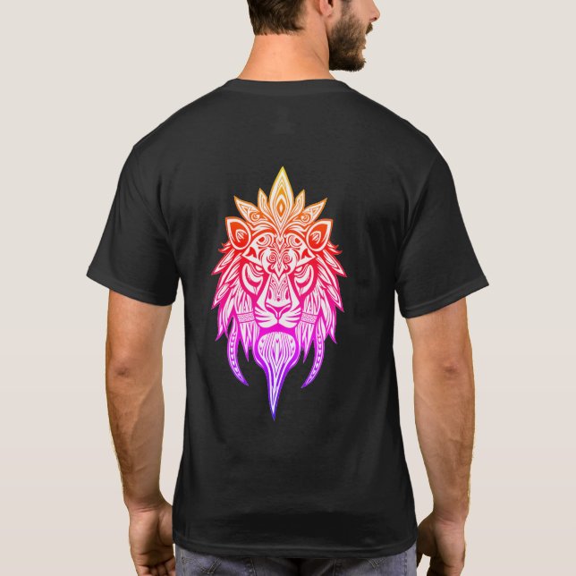 T-shirt Chasseur de lions tribaux (Dos)