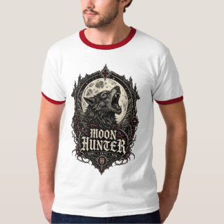 T-shirt CHASSEUR DE LUNE — Emblème de loup-garou