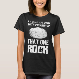 T-shirt Chasseur de roche rocheuse collectionneur de roche