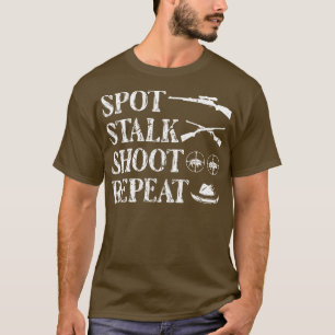 T-shirt Chasseur de sanglier à l'affût Chasse au porc