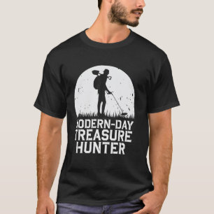T-shirt Chasseur de trésors moderne détection de métaux