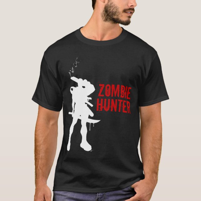 T-SHIRT CHASSEUR DE ZOMBI (Devant)