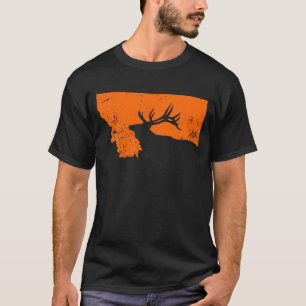 T-shirt Chasseur d'élans du Montana, chasse d'élans du