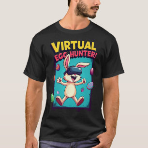 T-shirt Chasseur d'oeufs virtuel - Drôle de lapin de joueu