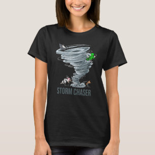 T-shirt Chasseur d'orages Tornade Vache Alien Météo Météor
