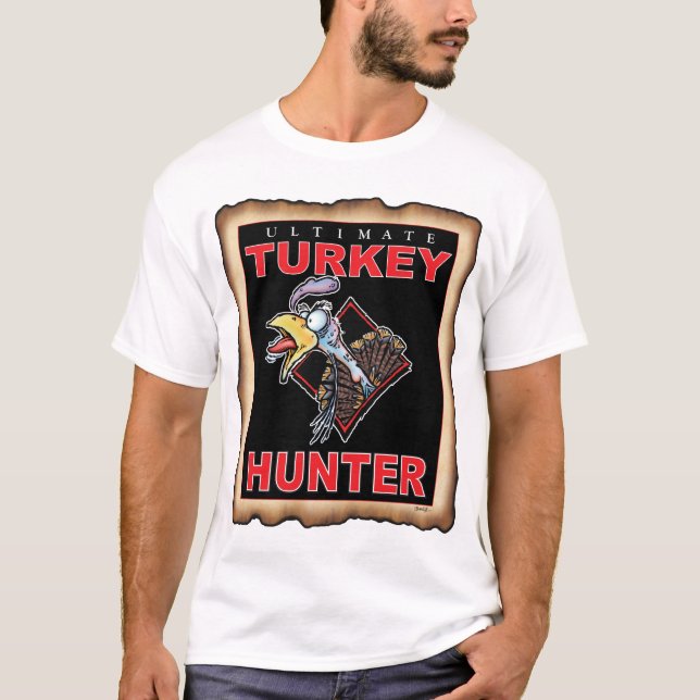 T-SHIRT CHASSEUR T BLANC DE LA TURQUIE (Devant)