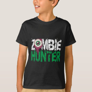 T-shirt Chasseur Zombie Chemise Halloween mignonne avec un