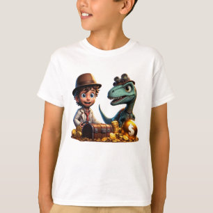 T-shirt "Chasseurs aventuriers de T-Rex et de trésor de ga