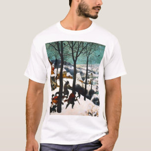 T-shirt Chasseurs dans le paysage de neige Pieter Bruegel