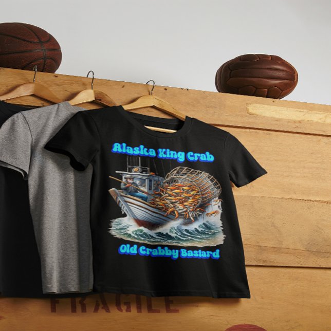 T-shirt Chasseurs de crabe Voyage Vieux bâtard de crabe (Créateur téléchargé)