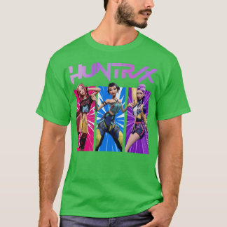 T-shirt Chasseuses de démons Kpop Groupe de filles Kpop Gr