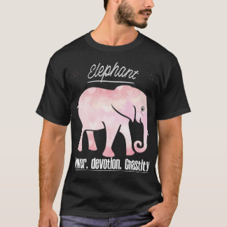 T-shirt Chastité de dévotion de pouvoir des éléphants