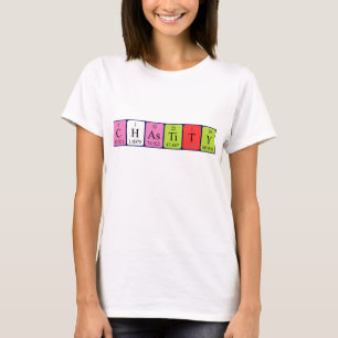 T-shirt Chastity nom de table périodique